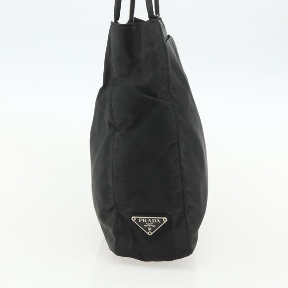 PRADA Tote Bag Nylon Black Auth 155212