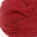 LOEWE Shoulder Bag Suede Red Auth 155213-14