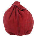 LOEWE Shoulder Bag Suede Red Auth 155213-13