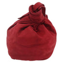 LOEWE Shoulder Bag Suede Red Auth 155213-2