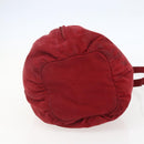 LOEWE Shoulder Bag Suede Red Auth 155213-5