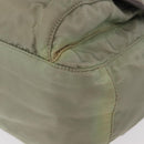 PRADA Shoulder Bag Nylon Green Gold Auth 155214-11