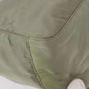 PRADA Shoulder Bag Nylon Green Gold Auth 155214-15