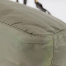 PRADA Shoulder Bag Nylon Green Gold Auth 155214-16