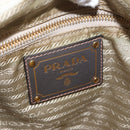 PRADA Shoulder Bag Nylon Green Gold Auth 155214-21