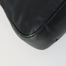 GUCCI Bamboo Hand Bag Leather 2way Black Gold 001 2854 1577 Auth 155217-15