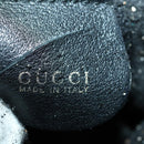 GUCCI Bamboo Hand Bag Leather 2way Black Gold 001 2854 1577 Auth 155217-19