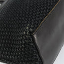 BOTTEGA VENETA Hand Bag Canvas Black Auth 155219-14