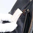 BOTTEGA VENETA Hand Bag Canvas Black Auth 155219-12