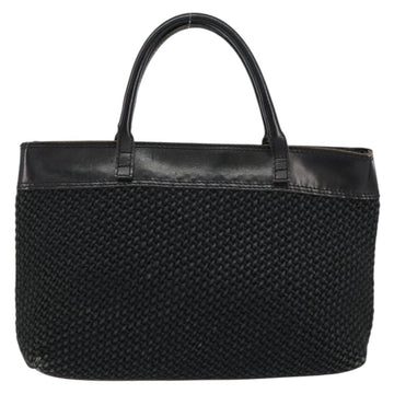 BOTTEGA VENETA Hand Bag Canvas Black Auth 155219 - 0