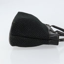 BOTTEGA VENETA Hand Bag Canvas Black Auth 155219-3