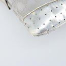 GUCCI GG Canvas Shoulder Bag Silver 147671 Auth 155220-14