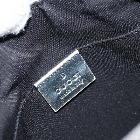 GUCCI GG Canvas Shoulder Bag Silver 147671 Auth 155220