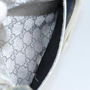 GUCCI GG Canvas Shoulder Bag Silver 147671 Auth 155220-21