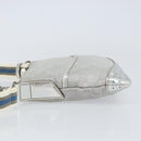 GUCCI GG Canvas Shoulder Bag Silver 147671 Auth 155220-4