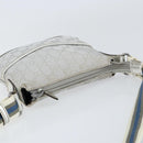 GUCCI GG Canvas Shoulder Bag Silver 147671 Auth 155220-6