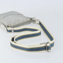 GUCCI GG Canvas Shoulder Bag Silver 147671 Auth 155220-7