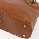 GUCCI Bamboo Hand Bag Leather 2way Brown Gold 000 1274 0290 Auth 155221-12