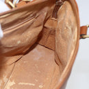 GUCCI Bamboo Hand Bag Leather 2way Brown Gold 000 1274 0290 Auth 155221-20