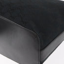 GUCCI GG Canvas Shoulder Bag Black Silver 001 3814 Auth 155222-16