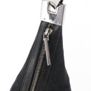 GUCCI GG Canvas Shoulder Bag Black Silver 001 3814 Auth 155222-10