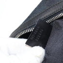 GUCCI GG Canvas Shoulder Bag Black Silver 001 3814 Auth 155222-12