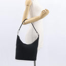 GUCCI GG Canvas Shoulder Bag Black Silver 001 3814 Auth 155222-22