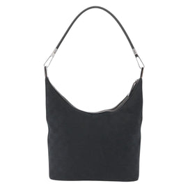GUCCI GG Canvas Shoulder Bag Black Silver 001 3814 Auth 155222 - 0