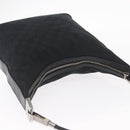 GUCCI GG Canvas Shoulder Bag Black Silver 001 3814 Auth 155222-6