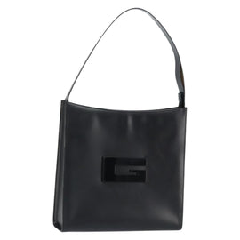 GUCCI Interlocking Hand Bag Leather Black 001 3066 Auth 155223