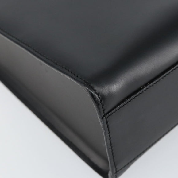 GUCCI Interlocking Hand Bag Leather Black 001 3066 Auth 155223