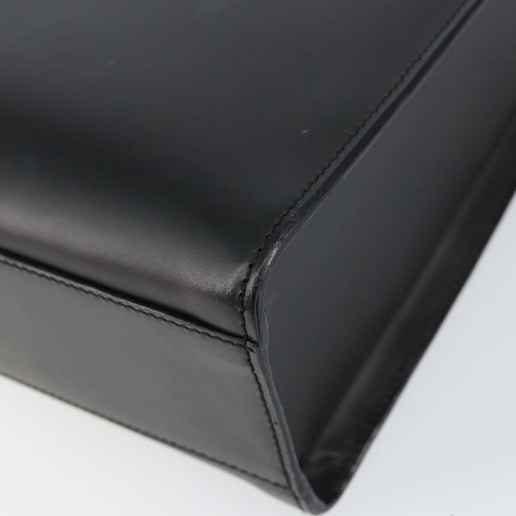 GUCCI Interlocking Hand Bag Leather Black 001 3066 Auth 155223