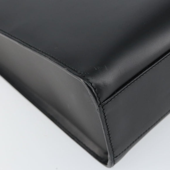 GUCCI Interlocking Hand Bag Leather Black 001 3066 Auth 155223