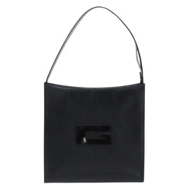 GUCCI Interlocking Hand Bag Leather Black 001 3066 Auth 155223 - 0