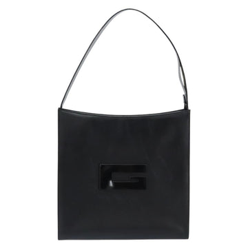 GUCCI Interlocking Hand Bag Leather Black 001 3066 Auth 155223 - 0