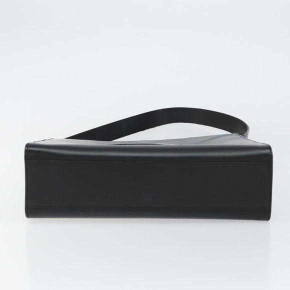 GUCCI Interlocking Hand Bag Leather Black 001 3066 Auth 155223