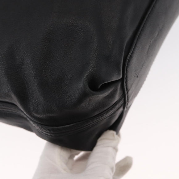 Chloe Elsie Hand Bag Leather 2way Black Gold Auth 155225