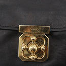 Chloe Elsie Hand Bag Leather 2way Black Gold Auth 155225-16