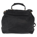 Chloe Elsie Hand Bag Leather 2way Black Gold Auth 155225-3