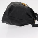 Chloe Elsie Hand Bag Leather 2way Black Gold Auth 155225-4