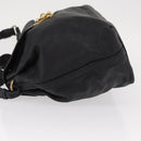 Chloe Elsie Hand Bag Leather 2way Black Gold Auth 155225-5