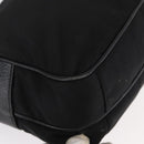 PRADA Shoulder Bag Nylon Black Silver Auth 155226-10
