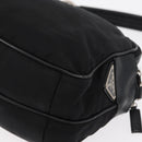 PRADA Shoulder Bag Nylon Black Silver Auth 155226-11