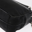 PRADA Shoulder Bag Nylon Black Silver Auth 155226-13