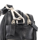 PRADA Shoulder Bag Nylon Black Silver Auth 155226-15