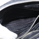 PRADA Shoulder Bag Nylon Black Silver Auth 155226-23