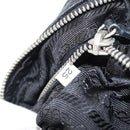 PRADA Shoulder Bag Nylon Black Silver Auth 155226-12