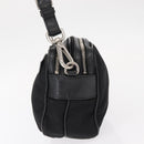 PRADA Shoulder Bag Nylon Black Silver Auth 155226-3