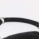 PRADA Shoulder Bag Nylon Black Silver Auth 155226-8