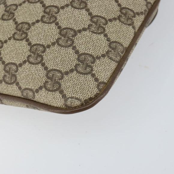 GUCCI GG Supreme Web Sherry Line Shoulder Bag PVC Beige 904 02 047 Auth 155227